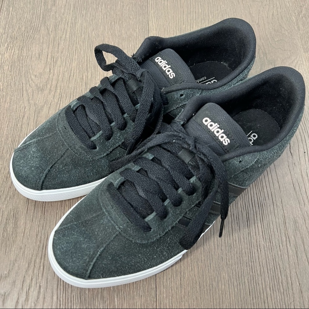 Adidas Courtset Black Suede Shoes